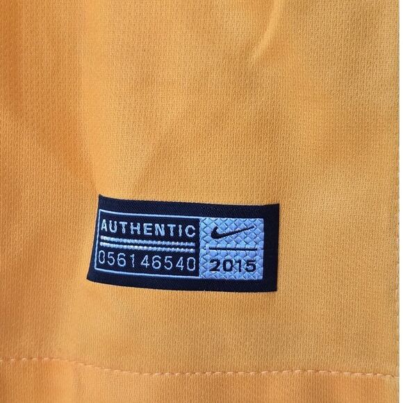 Nike FC Barcelona 2015/16 Away Jersey Authentic Dri-FIT Small – Rare Yellow Kit - Picture 3 of 9